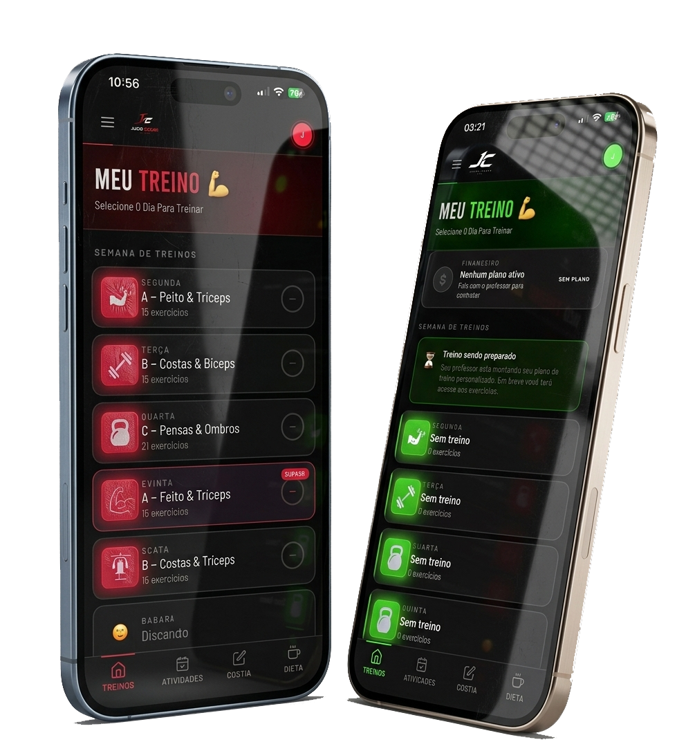 App white label para academia com identidade visual personalizada — cores, logo e domínio próprios